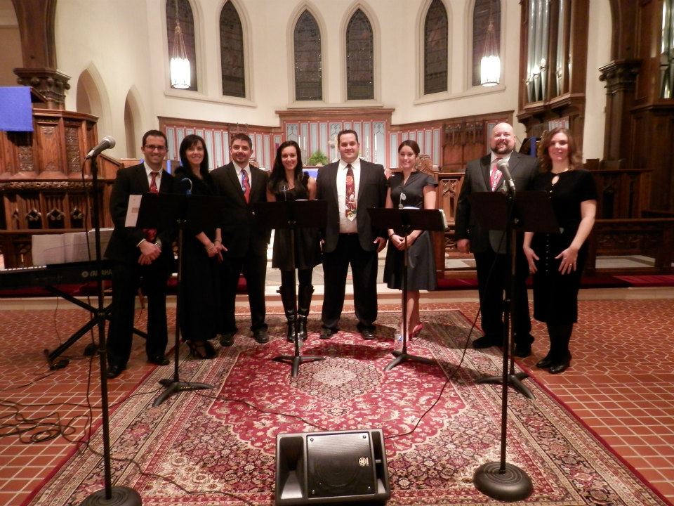 The Occasion Singers at Grace Church, New Bedford, MA, in 2014.